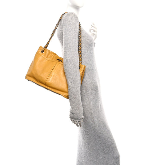 Calfskin Natural Beauty Tote Yellow