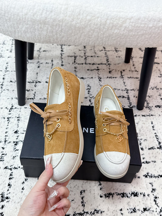 CC Cruise 25/26 Moccasins Brown White Suede