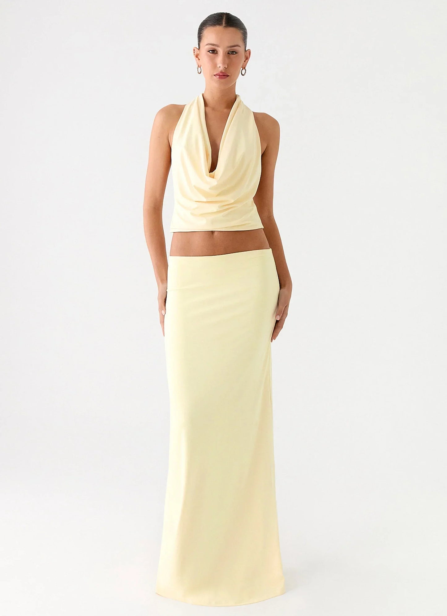 Ashi Cowl Top - Yellow
