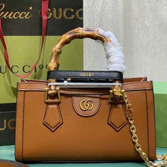 GUCCI DIANA MINI TOTE CUIR LEATHER 27CM