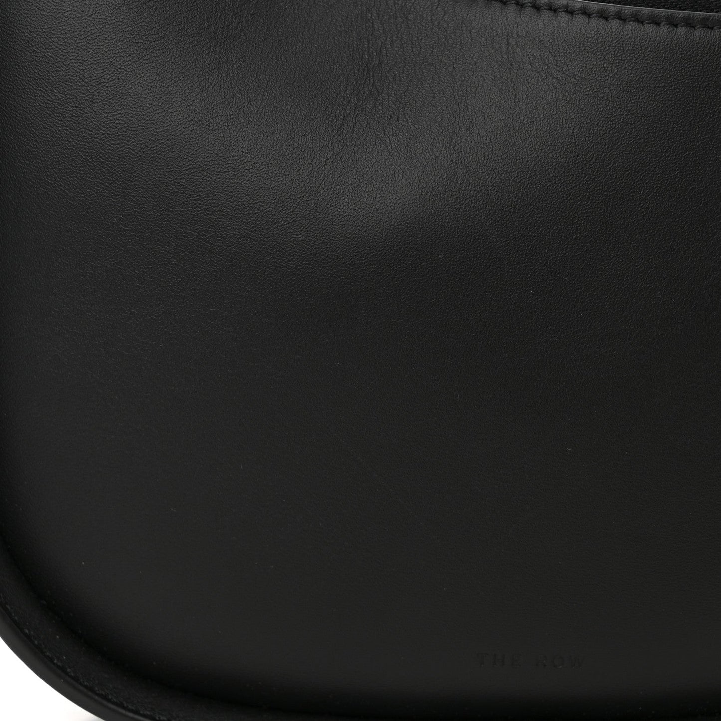 Smooth Calfskin Half Moon Shoulder Bag Black