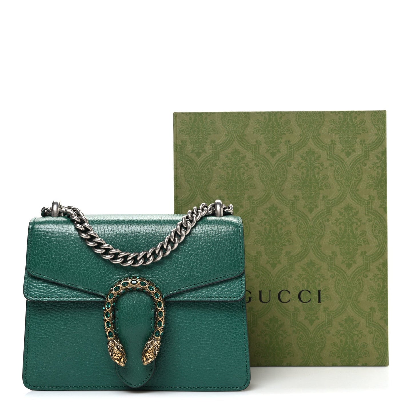 Calfskin Mini Dionysus Shoulder Bag Emerald
