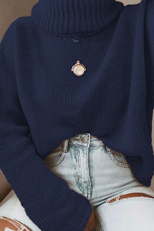 suéter de cuello alto
