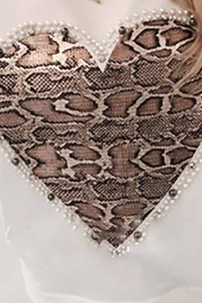 Sudadera informal con estampado de serpiente
