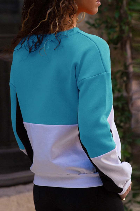 O Neck Stitching Tops