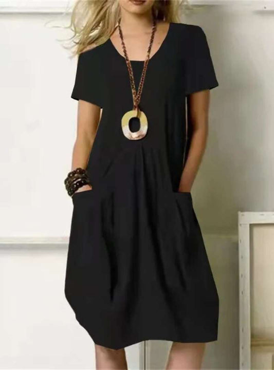 Casual Midi Summer Dress with Pockets | Great for Everyday Wear
