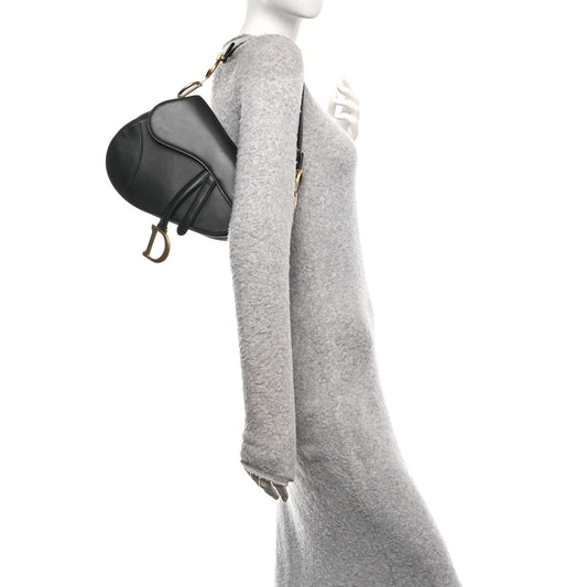 Calfskin Saddle Bag Black