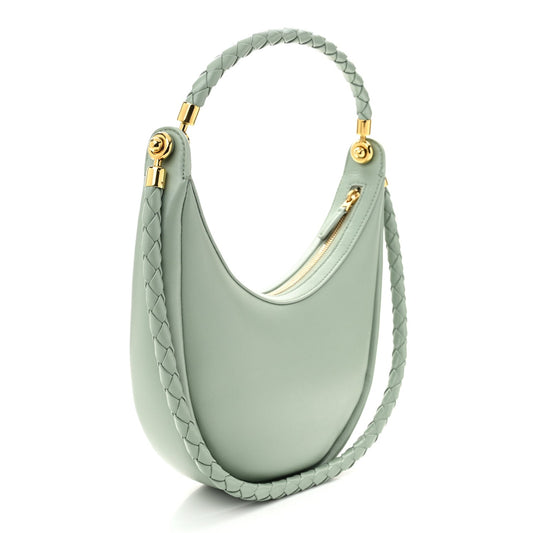 Smooth Calfskin Hula Hoop Shoulder Bag New Sauge