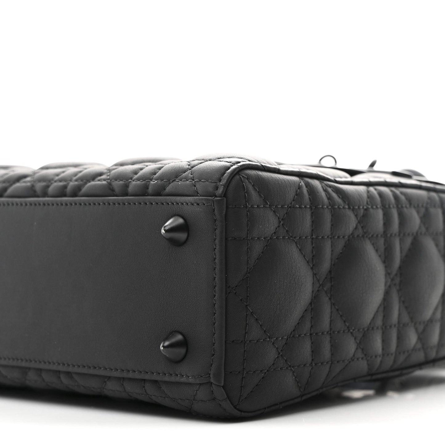 Ultra Matte Calfskin Cannage Small My ABCDior Lady Dior Black