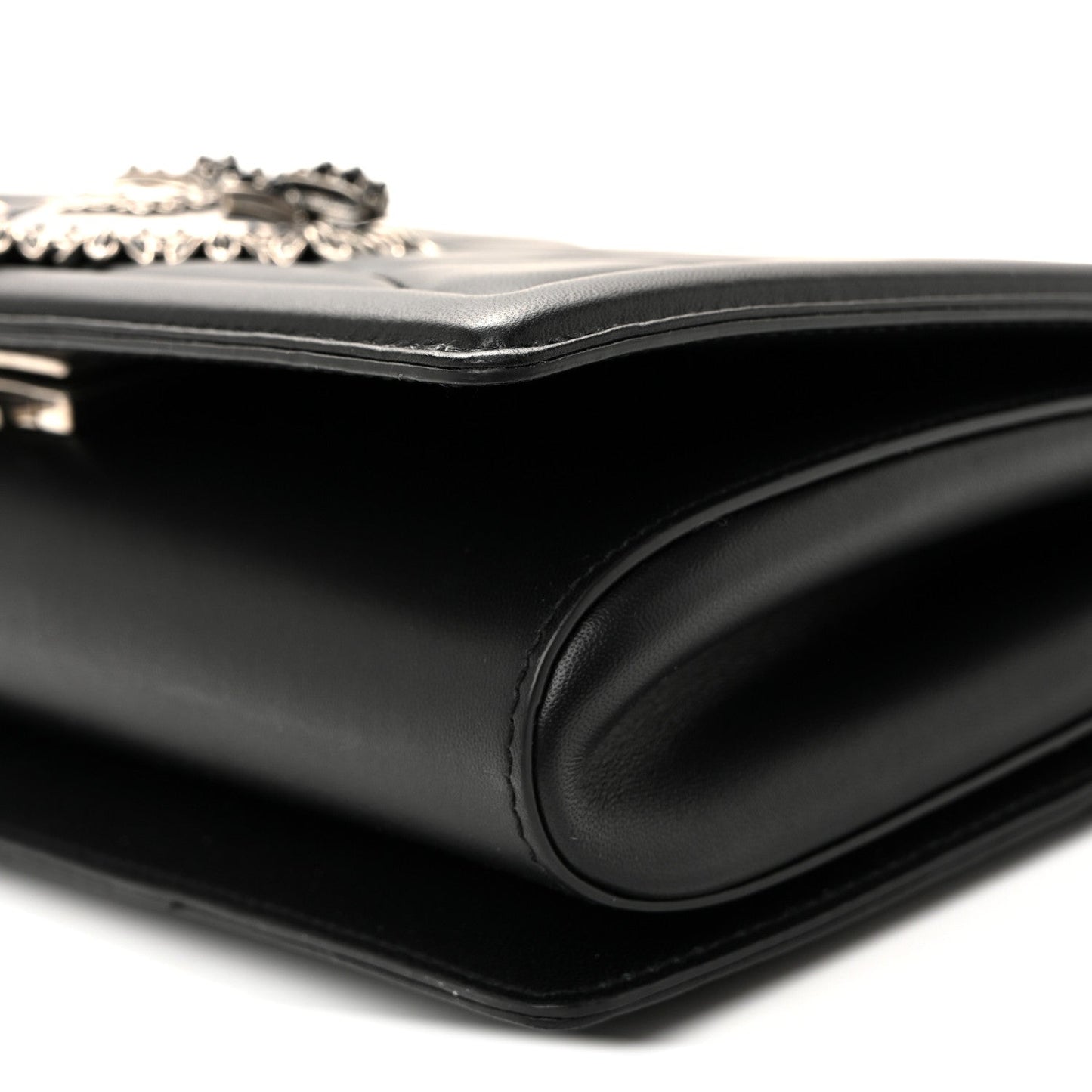 Calfskin Large Devotion Crossbody Bag Black