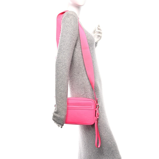 Rubber Effect Monogram GG Crossbody Bag Fluorescent Fuchsia