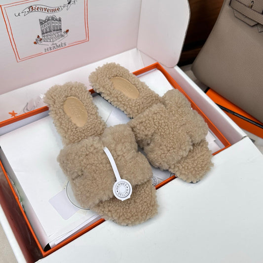 HM Oran Sandal Beige Wool 598202