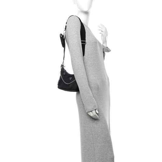 Nylon Re-Edition 2005 Shoulder Bag Black