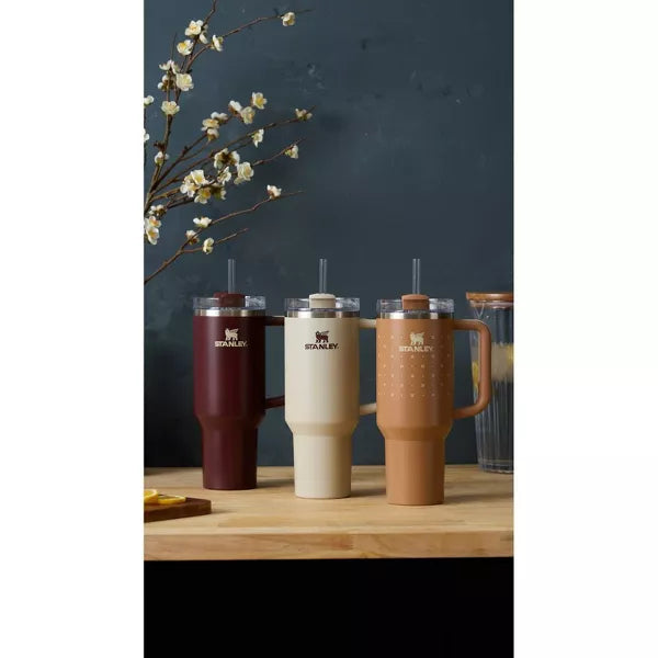 Stanley 40 oz Stainless Steel H2.0 FlowState Quencher Tumbler - Hearth & Hand™ with Magnolia