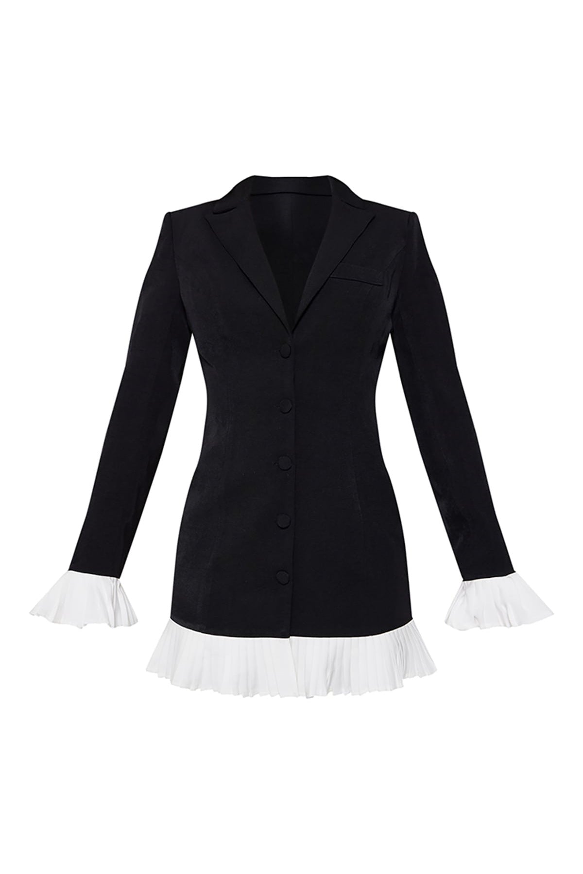 Vestido mini blazer plisado Renee