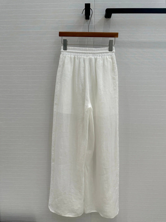 ZIMMERMANN LINEN LACE PANTS 276101