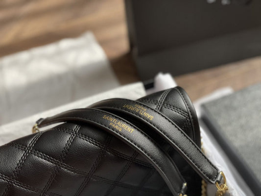 Saint Laurent Becky Mini Chain Bag in Carré