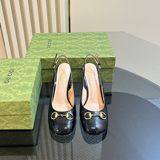 GUCCI WOMEN’S HORSEBIT PUMP WITH CRYSTALS BLACK 795984 BNC00 1000