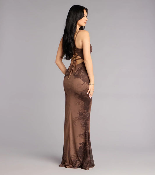 Florence Mesh Lace Mermaid Formal Dress