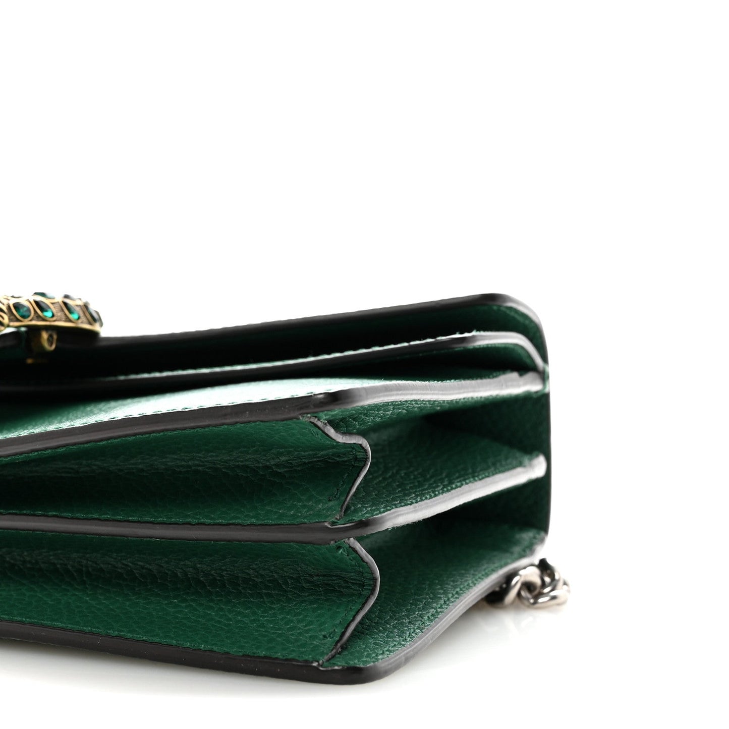 Pebbled Calfskin Small Dionysus Shoulder Bag Emerald