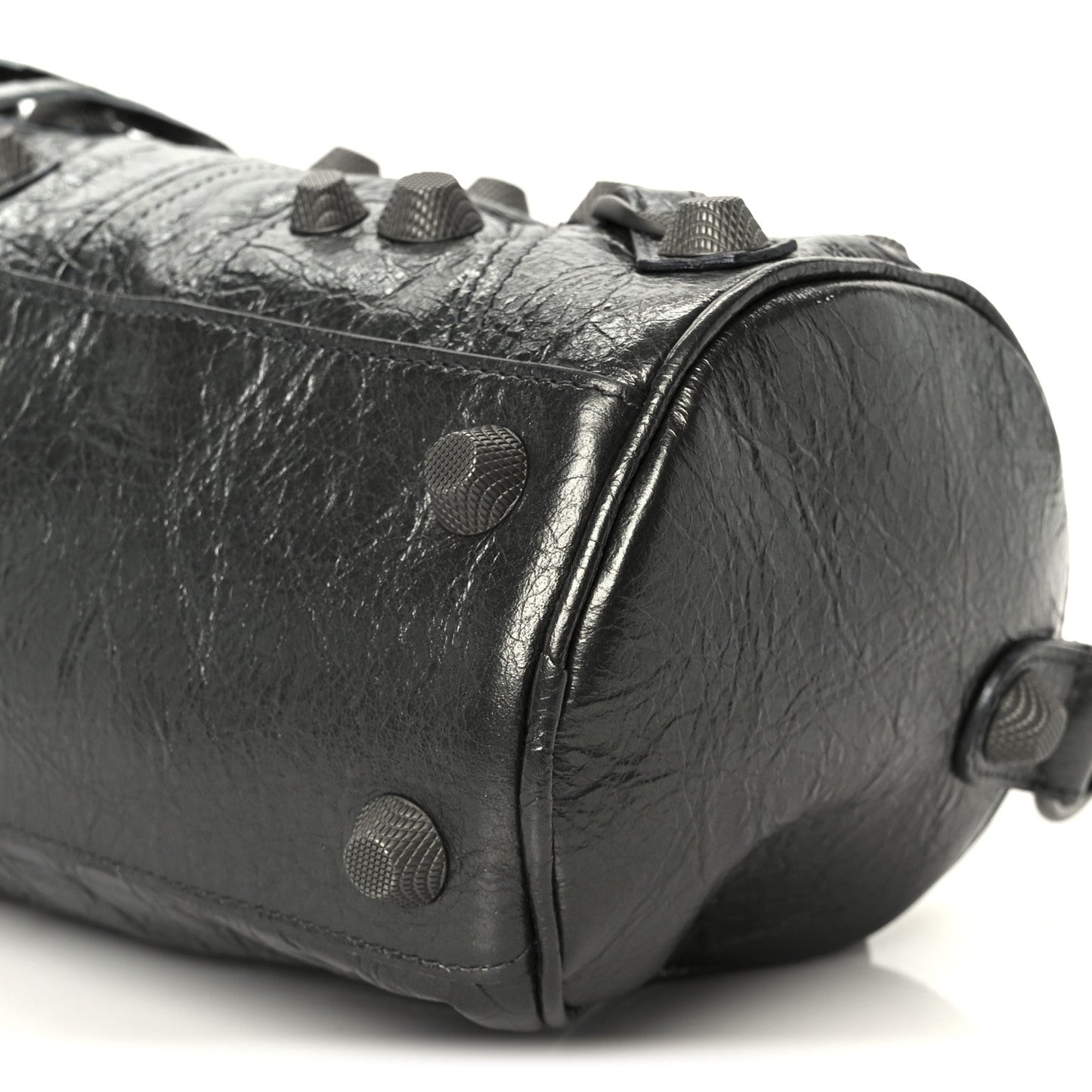Agneau Arena Le Cagole Cylinder Bag Steel Grey