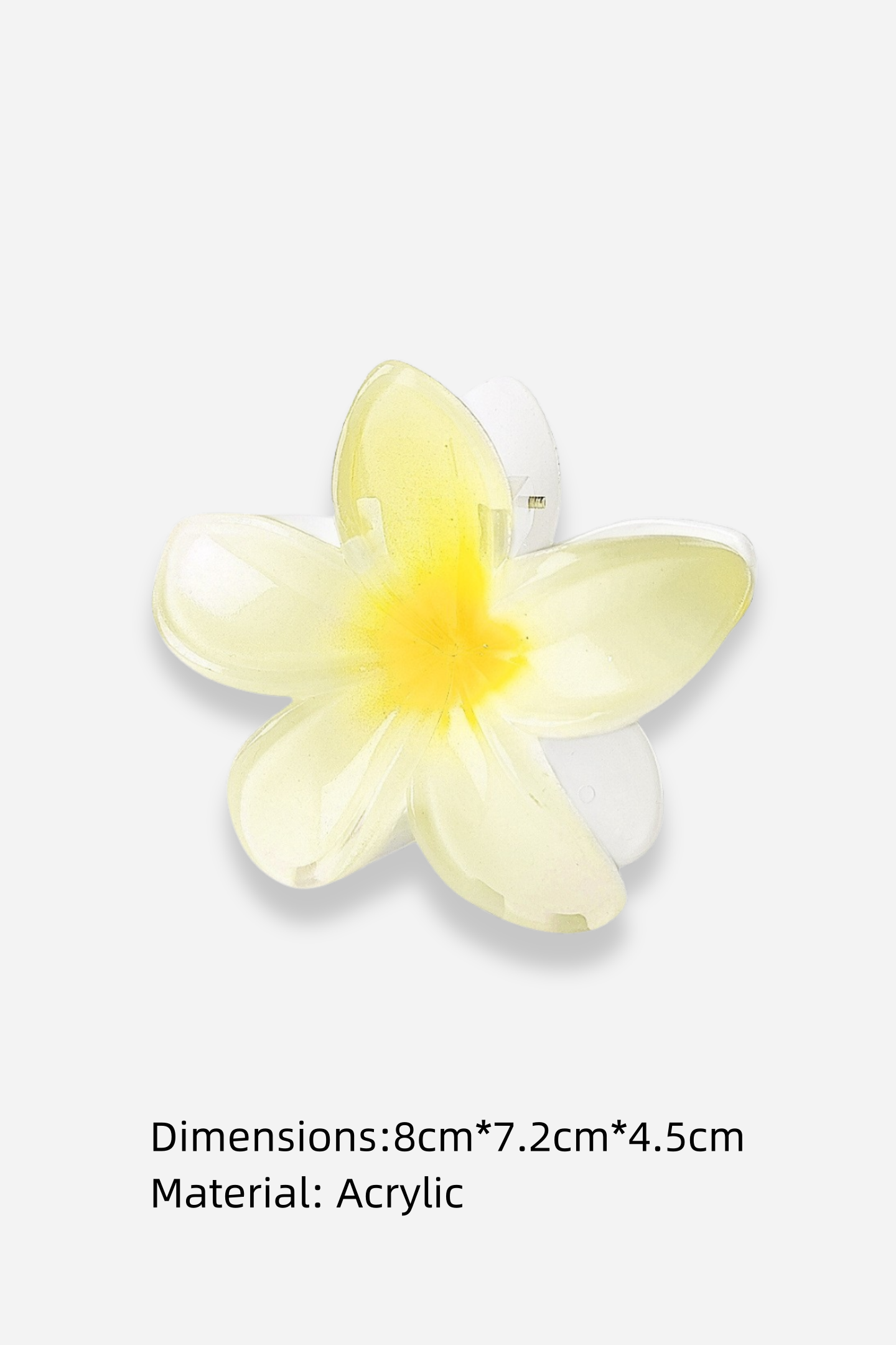 Pinza para el pelo con flor de frangipani