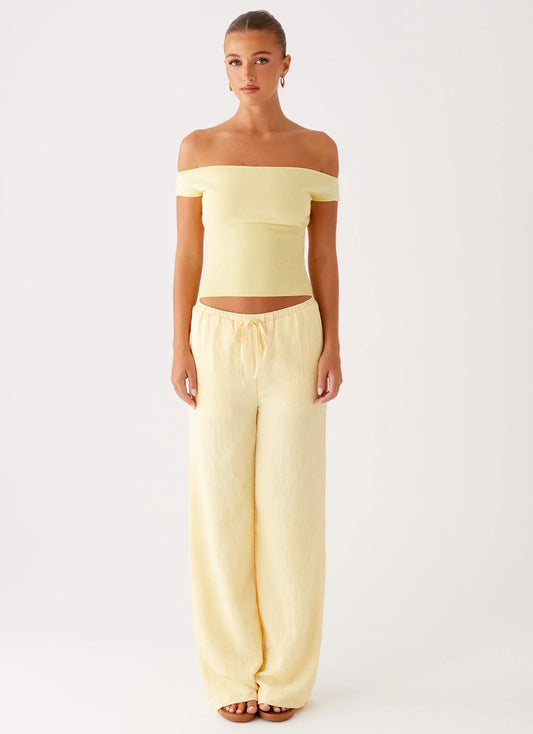 Coleman Knit Top - Yellow