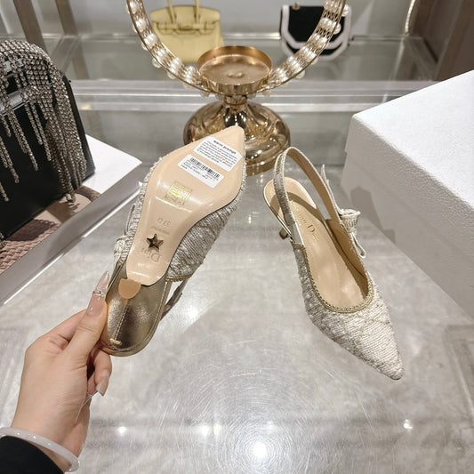 CD 26 Slingback 45mm Ivory Tweed 592236