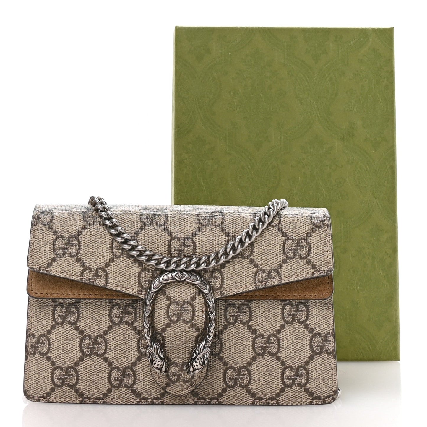 GG Supreme Monogram Super Mini Dionysus Shoulder Bag Taupe