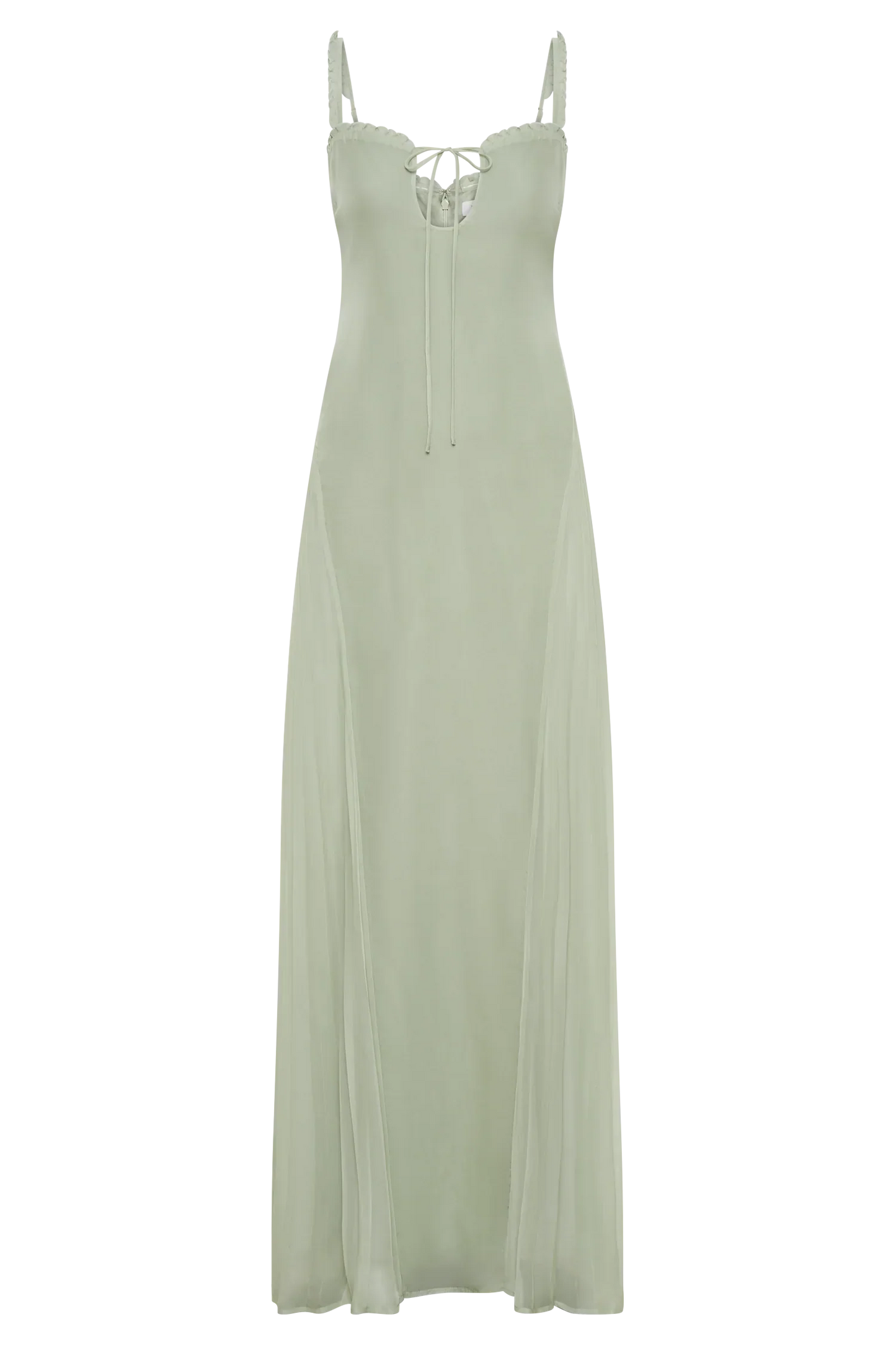 Saira Chiffon Maxi Dress - Pastel Green