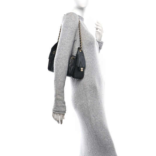 Caviar Quilted Mini Chanel 25 Handbag Black