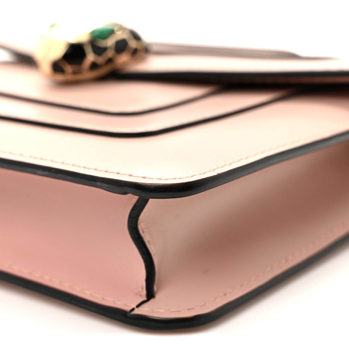 Calfskin Small Serpenti Forever Snake Strap Crossbody Bag Light Pink