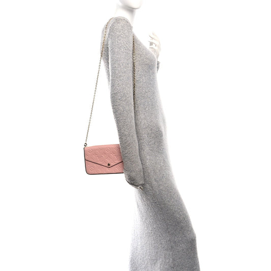 Empreinte Pochette Felicie Chain Wallet Rose Poudre