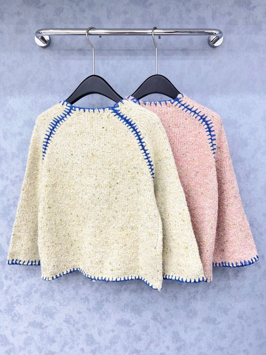 CC 2025 Cardigan With Pearl Button Wool 325875