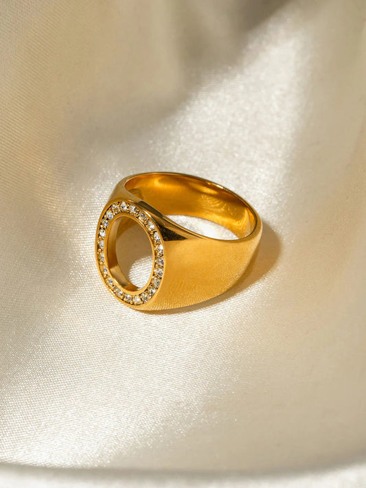 Anillo hueco ovaladoAnillo hueco ovaladoAnillo hueco ovalado