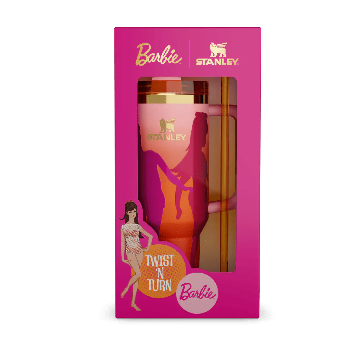 The Barbie™ x Stanley ’60s Twist ’N Turn Quencher | 40 OZ