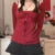 2000s Aesthetic Sweet Lace Tops Women Off Shoulder Drawstring T-shirt Korean Fashion Female Tee Fairy Grunge Streetwear