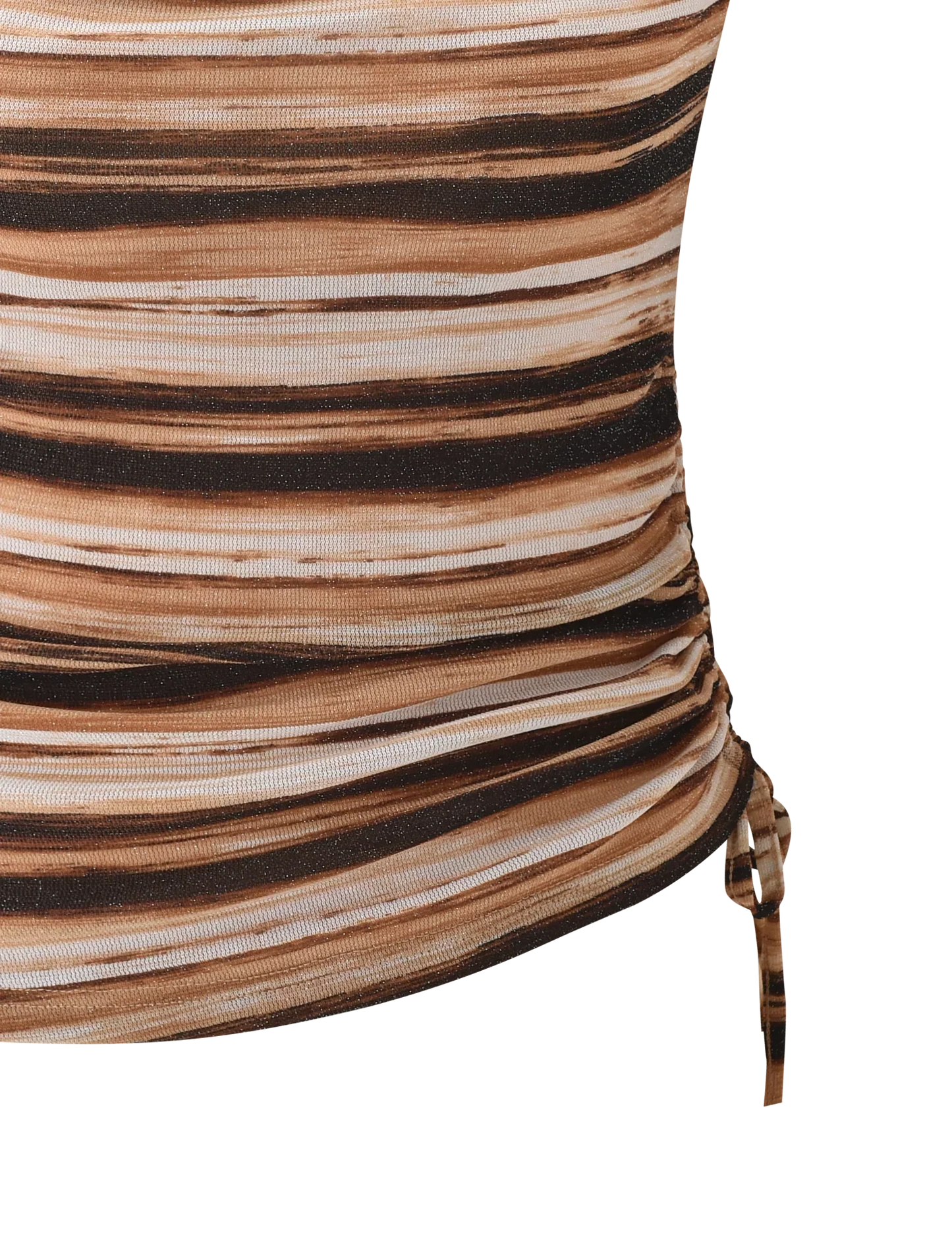 Braelyn Top - Brown Stripe