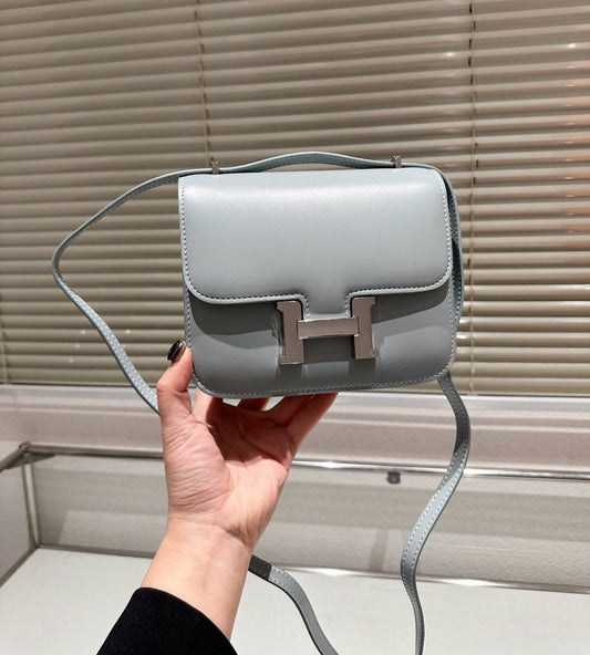 H CONSTANCE BAG GREY 18CM