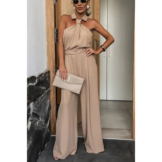 Mono informal sin mangas con bolsillos para primavera y verano, mono holgado multicolor para vacaciones