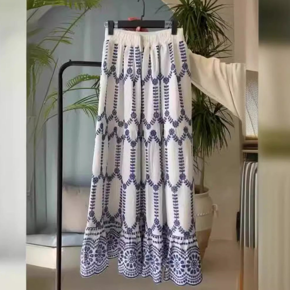 Falda de dos piezas con sujetador y encaje estampado sexy de verano para mujer