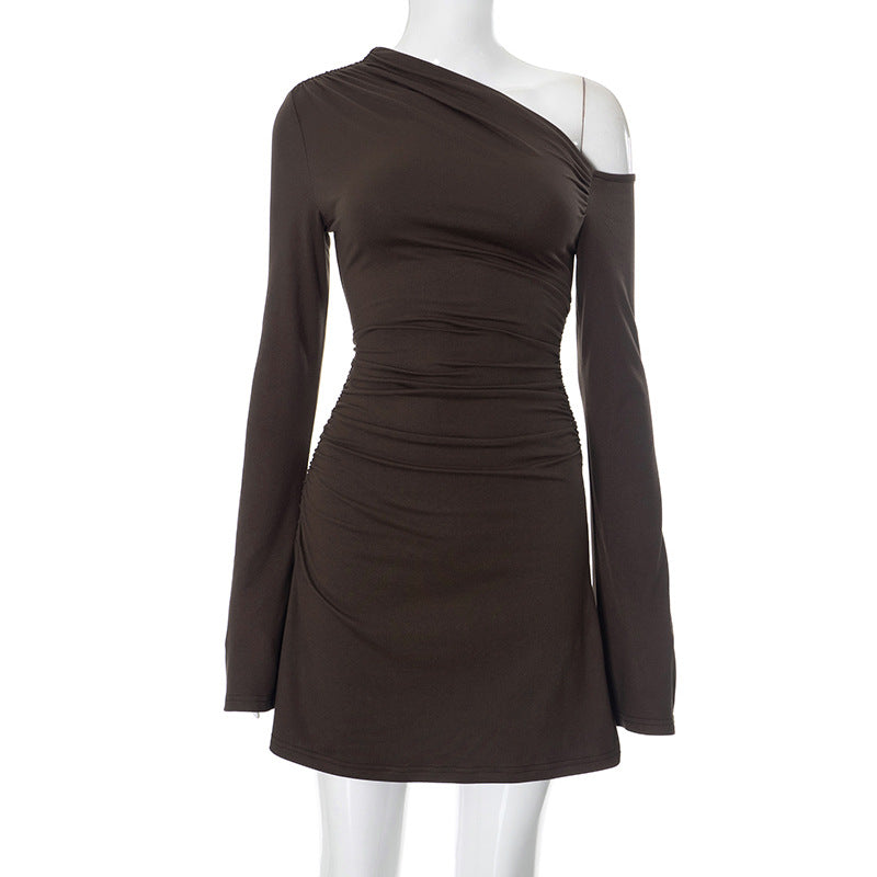 Vestido ajustado con espalda descubierta y estampado de leopardo para mujer