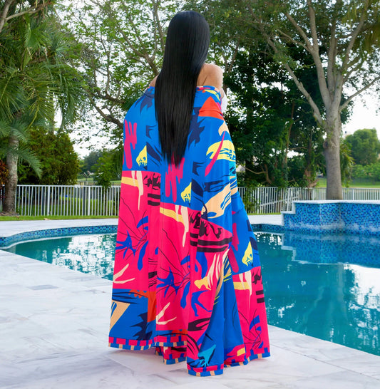 Conjunto informal de primavera y otoño con cárdigan estampado, chal, manga larga, pantalones anchos, conjunto de dos piezas