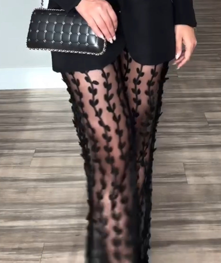 Conjunto de dos piezas de manga larga para otoño e invierno, informal, holgado, para fiesta, para mujer