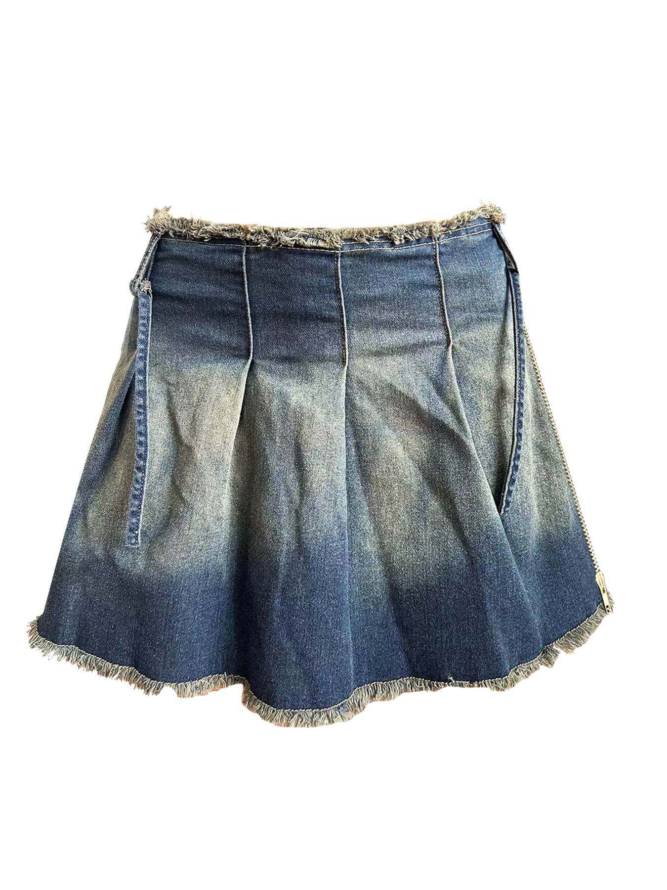 Conjunto de falda plisada y top bordado de tela elástica para mujer (se vende por separado)