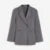 Blazer ajustado de moda para mujer, chaqueta de traje lisa de manga larga con un solo botón y cuello con muesca, primavera 2025, conjuntos de calle para mujer