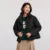 Down Jacket Women Thin Houndstooth Loose New Winter Waterproof Windproof Stand-Up Collar Wear Down Jacket