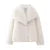 Winter Gradient Faux Fur Coat Women Luxury Big Fur Collar Pockets Loose Jacket Female Fashion Lady High Street Overcoats