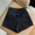 Pantalones cortos negros Y2K para mujer, elegantes, de cintura alta, blancos, de corte A y pierna ancha, sexys, ajustados para discoteca, novedad