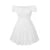 Vestido de lunares suizos para mujer, ropa de verano, hombros descubiertos, manga corta, cintura alta, minivestido elegante para mujer, ropa de club.